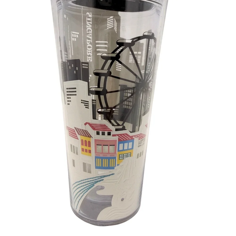 Starbucks Singapore Tumbler 2022‎ Pre-Owned 16oz Ferris Wheel City Design